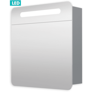 Naturel Zrcadlová skříň 60 cm, 1 dveře levé, LED osvětlení, zásuvka+vypínač, IP44 GALPIR60LED GALPIR60LED obraz