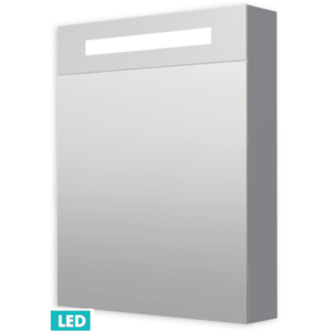 Naturel Zrcadlová skříň 60 cm s LED osvětlením, 1 dveře levé, zásvuka+vypínač, IP44 GALZS60LED GALZS60LED obraz