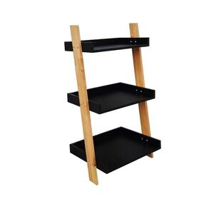Set poličky a nosníků Naturel Home černá/ořech mat 53, 5x98x40 cm HOMEP3C HOMEP3C obraz