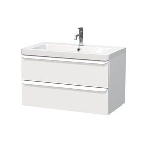 Koupelnová skříňka s umyvadlem Naturel Pavia 85x53x49 cm bílá mat bílá úchytka PAVIA385ZBI PAVIA385ZBI obraz