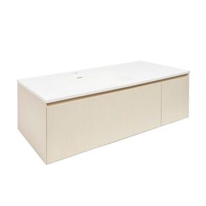 Koupelnová skříňka s umyvadlem Naturel Austen 120x35x52 cm beige mat Naturel Austen120BG AUSTEN120BG obraz