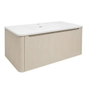 Koupelnová skříňka s umyvadlem Naturel Austen 119x47, 5x45 cm clear brown mat AUSTEN120CB AUSTEN120CB obraz
