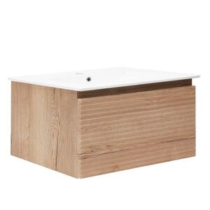 Koupelnová skříňka s umyvadlem Naturel Savona 98x43x44, 8 cm dub halifax mat SAVONA100DH SAVONA100DH obraz