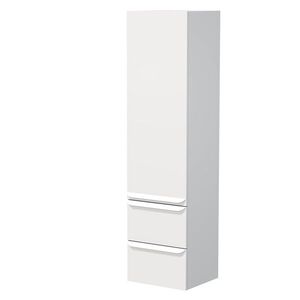Koupelnová skříňka vysoká Naturel Pavia 40x155x35 cm pravá bílá mat bílá úchytka PAVIA3V40DVPBI PAVIA3V40DVPBI obraz