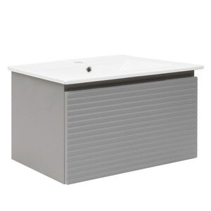 Koupelnová skříňka s umyvadlem Naturel Savona 98x43x44, 8 cm šedá mat SAVONA100GM SAVONA100GM obraz