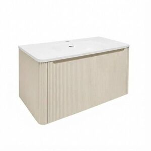 Koupelnová skříňka s umyvadlem Naturel Austen 79x47, 5x45 cm clear brown mat AUSTEN80CB AUSTEN80CB obraz