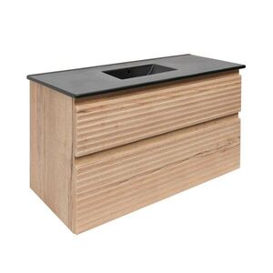Koupelnová skříňka 2 zásuvková s umyvadlem Naturel Savona 98x53x44, 8 cm dub Halifax mat SAVONA2100DHC SAVONA2100DHC obraz