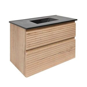 Koupelnová skříňka 2 zásuvková s umyvadlem Naturel Savona 78x53x44, 8 cm dub Halifax mat SAVONA280DHC SAVONA280DHC obraz
