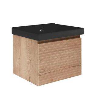 Koupelnová skříňka s umyvadlem Naturel Savona 58x43x45 cm dub mat SAVONA60DHU1B SAVONA60DHU1B obraz