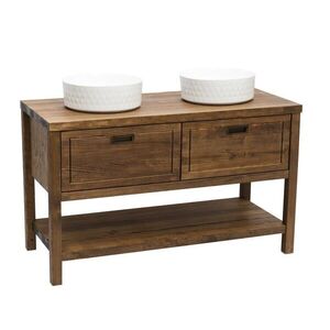 Koupelnová skříňka pod umyvadlo Naturel Country 120x72, 5x51 cm palisandr COUNTRY120ZBUMPA COUNTRY120ZBUMPA obraz