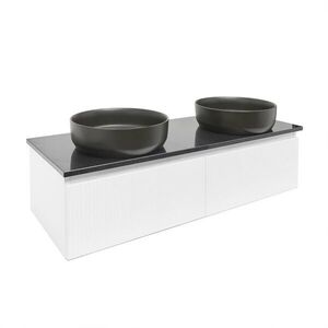 Koupelnová skříňka s deskou z umělého kamene SAT Evolution 118x30x44, 8 cm bílá mat SATEVO120WMTK SATEVO120WMTK obraz