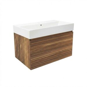 Koupelnová skříňka s umyvadlem Naturel Elsa 79x35x45, 5 cm ebenová dýha mat ELSA80EBU2 ELSA80EBU2 obraz
