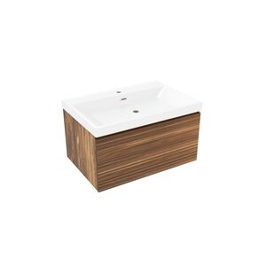 Koupelnová skříňka s umyvadlem Naturel Elsa 79x35x45, 5 cm eben mat ELSA80EBU4 ELSA80EBU4 obraz