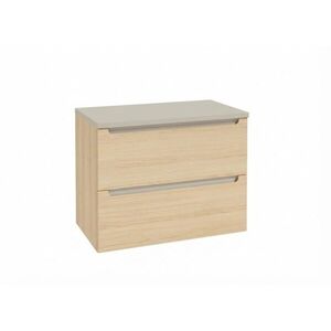 Koupelnová skříňka s kašmírovou krycí deskou Naturel Stilla 80x60x45 cm dub Vicenza mat STILLADV08057D STILLADV08057D obraz