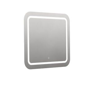 Naturel Zaoblené zrcadlo 80x70 cm s LED osvětlením, topná fólie, senzor s nastavitelnou teplotou 2700-6500K, IP44 ZIL8070KTLEDS ZIL8070KTLEDS obraz