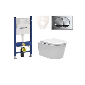 Cenově zvýhodněný závěsný WC set Geberit do lehkých stěn / předstěnová montáž + WC SAT Brevis SIKOGES7W71 SIKOGES7W71 obraz