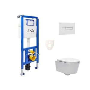 Cenově zvýhodněný závěsný WC set Jika do lehkých stěn / předstěnová montáž + WC SAT Brevis SIKOJSW1 SIKOJSW1 obraz