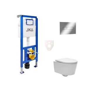 Cenově zvýhodněný závěsný WC set Jika do lehkých stěn / předstěnová montáž + WC SAT Brevis SIKOJSW2 SIKOJSW2 obraz