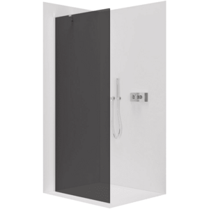 CERANO Sprchová zástěna Walk-in Onyx Y L/P 10 mm chrom, grafitové sklo 120x200 CER-8050BD8598 obraz