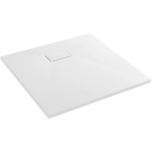 CERANO Sprchová vanička čtvercová Gusto SMC/minerální kompozit strukturovaná bílá matná 70x70x3 CER-414560 obraz