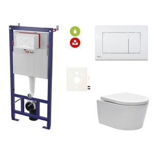 Cenově zvýhodněný závěsný WC set SAT do lehkých stěn / předstěnová montáž + WC SAT Brevis SIKOSSBR20KECO SIKOSSBR20KECO obraz