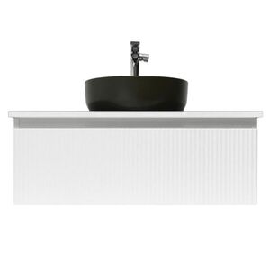 Koupelnová skříňka s umyvadlem a baterií SAT Evolution 98x30x44, 8 cm bílá mat SATEVO100WMDBUC SATEVO100WMDBUC obraz