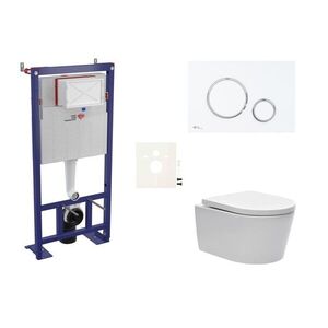 Cenově zvýhodněný závěsný WC set SAT do lehkých stěn / předstěnová montáž + WC SAT Brevis SIKOSSBR76 SIKOSSBR76 obraz