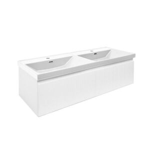 Koupelnová skříňka s umyvadlem SAT Evolution 118x30x44, 8 cm bílá mat SATEVO120WMU4 SATEVO120WMU4 obraz