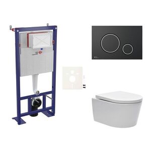 Cenově zvýhodněný závěsný WC set SAT do lehkých stěn / předstěnová montáž + WC SAT Brevis SIKOSSBR78 SIKOSSBR78 obraz