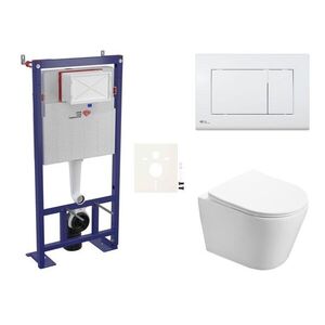 Cenově zvýhodněný závěsný WC set SAT do lehkých stěn / předstěnová montáž + WC SAT Infinitio SIKOSSIN20 SIKOSSIN20 obraz