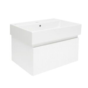 Koupelnová skříňka s umyvadlem SAT Evolution 58x30x44, 8 cm bílá mat SATEVO60WMU2 SATEVO60WMU2 obraz