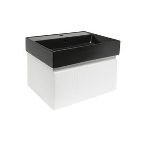 Koupelnová skříňka s umyvadlem SAT Evolution 58x30x44, 8 cm bílá mat SATEVO60WMU2B SATEVO60WMU2B obraz