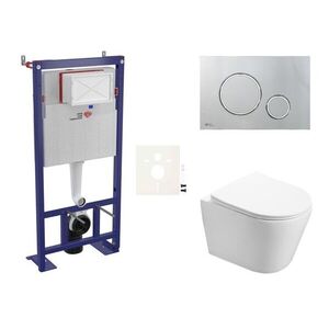 Cenově zvýhodněný závěsný WC set SAT do lehkých stěn / předstěnová montáž + WC SAT Infinitio SIKOSSIN71 SIKOSSIN71 obraz
