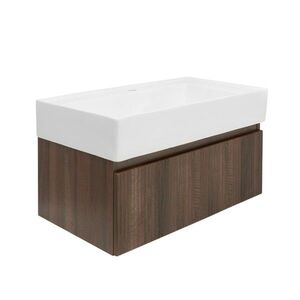 Koupelnová skříňka s umyvadlem SAT Evolution 78x30x44, 8 cm ořech mat SATEVO80NAU2 SATEVO80NAU2 obraz