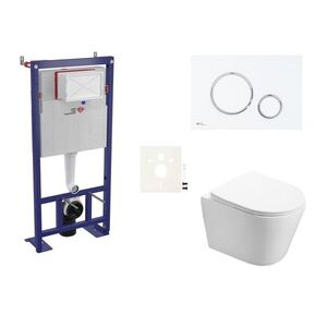 Cenově zvýhodněný závěsný WC set SAT do lehkých stěn / předstěnová montáž + WC SAT Infinitio SIKOSSIN76 SIKOSSIN76 obraz