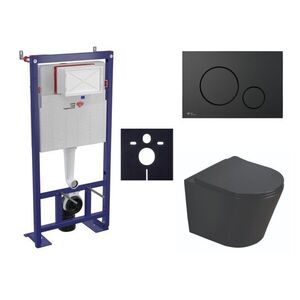 Cenově zvýhodněný závěsný WC set SAT do lehkých stěn / předstěnová montáž + WC SAT Infinitio SIKOSSINB68 SIKOSSINB68 obraz