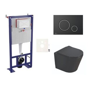 Cenově zvýhodněný závěsný WC set SAT do lehkých stěn / předstěnová montáž + WC SAT Infinitio SIKOSSINB78 SIKOSSINB78 obraz