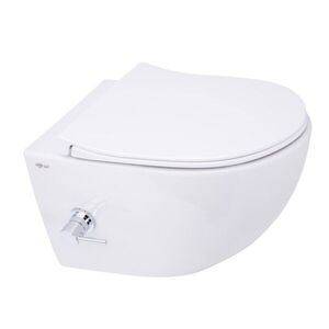 Wc s bidetem závěsné SAT Infinitio včetně prkénka softclose, zadní odpad SATINF011RREXPBFC SATINF011RREXPBFC obraz