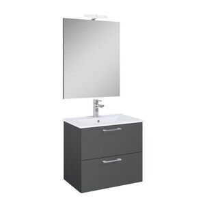 Koupelnová sestava s umyvadlem Ceramia Lea 61, 5x55x41, 7 cm antracit LEASET60A LEASET60A obraz