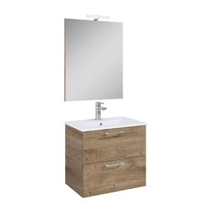 Koupelnová sestava s umyvadlem Ceramia Lea 61, 5x55x41, 7 cm dub LEASET60D LEASET60D obraz