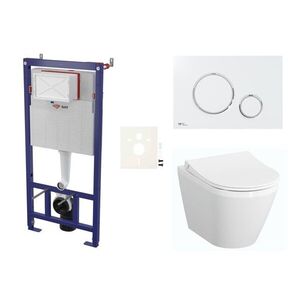 Cenově zvýhodněný závěsný WC set SAT do lehkých stěn / předstěnová montáž + WC VitrA Integra SIKOSSINTRESU70K SIKOSSINTRESU70K obraz