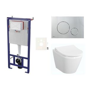 Cenově zvýhodněný závěsný WC set SAT do lehkých stěn / předstěnová montáž + WC VitrA Integra SIKOSSINTRESU71K SIKOSSINTRESU71K obraz