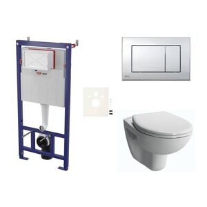 Cenově zvýhodněný závěsný WC set SAT do lehkých stěn / předstěnová montáž + WC VitrA Normus SIKOSSNORBO21K SIKOSSNORBO21K obraz