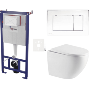 Závěsný WC set do lehkých stěn / předstěnová SAT SIKOSSREX6721K SIKOSSREX6721K obraz
