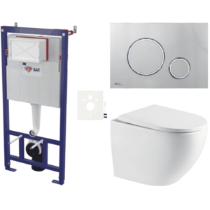 Závěsný WC set do lehkých stěn / předstěnová SAT SIKOSSREX6771K SIKOSSREX6771K obraz