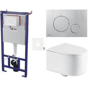 Závěsný WC set do lehkých stěn / předstěnová SAT SIKOSSREX7271K SIKOSSREX7271K obraz