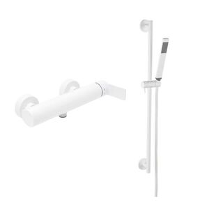 Sprchová baterie SAT B-Way se sprchovým setem 150 mm bílá matná SATBSBW268BSET1 SATBSBW268BSET1 obraz