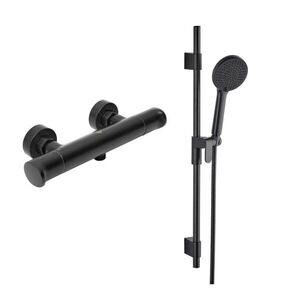 Sprchová baterie SAT Dark se sprchovým setem 150 mm černá matná SATBSDA268CSET1 SATBSDA268CSET1 obraz
