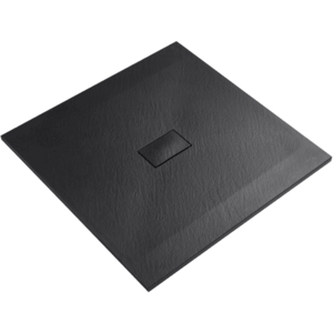 CERANO Sprchová vanička čtvercová FlexiCut SMC/minerální kompozit upravitelná černá matná 100x100x3 CER-666058 obraz