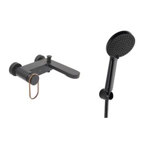 Vanová baterie SAT Fusion s vanovým setem 150 mm černá/bronz SATBSFU222CPCBRSET SATBSFU222CPCBRSET obraz